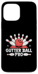 Coque pour iPhone 13 Pro Max Gutter Ball Pro Bowling Tenpin