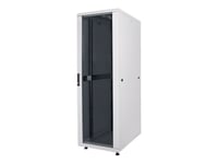 Intellinet Network Cabinet, Free Standing (Standard), 22U, Usable Depth 123 To 573Mm/Width 503Mm, Grey, Assembled, Max 1500Kg, Server Rack, Ip20 Rated, 19", Steel, Multi-Point Door Lock, One Lock Per Side Panel, Three Year Warranty - Rack Skap - Grå