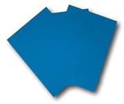 5 Feuille papier adhésive A4 BLEU 210 x 297 mm pour imprimante Laser Jet d'encre copieur planche de 1 étiquette BLEU autocollante A4 pour découper imprimer vos étiquette COULEUR bleue autocollant