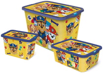 PAW Patrol Set of 3 Toy Storage Boxes