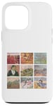 Coque pour iPhone 13 Pro Max Van Gogh – Couleur rose – Œuvre d'art vintage rétro