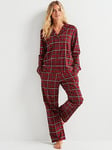 BOSS Check Pyjama Set - Red, Red, Size Xxl, Women