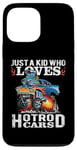 Coque pour iPhone 13 Pro Max Just A Kid Who Loves Hotrod Cars Design vieilli