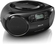 Radio Portable Philips Audio AZB500/12 Radio Dab (Dab+/UKW, Dynamic Bass Boost, Lecture CD, Fonction Shuffle/répétition, entrée Audio 3,5-mm) Noir