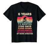 Youth 6 Year Old Cycling Second Bike 6 Birthday Boy Girl T-Shirt