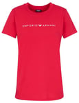 Emporio Armani Women's Iconic Logoband T-Shirts, Red Lacquer, L