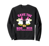 Save The Boobees Boo Bees Breast Cancer Halloween Women Sweatshirt