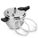 5L Commercial Grade Stainless Steel Pressure Cooker With Seal - Benchtop Cooking - SSPCooker5LwSeal