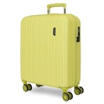 MOVOM Wood Valise de Cabine, Moyennes, Grandes et Ensembles, Rigide ABS Fermeture TSA, 4 Roues Doubles Extensibles, Bagage à Main de Joumma Bags, Citronier, 40x55x20 cms, Valise Cabine Extensible