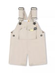 Timberland Baby Logo Cotton Ripstop Dungarees, Natural