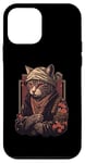 Coque pour iPhone 12 mini Yakuza Chat Japonais Mafia Tatouage Fleurs