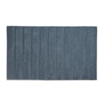 kela Tapis de Bain Megan, 100 cm x 60 cm, 100% Coton, Bleu fumé, antidérapant, Lavable à 30° C, Convient pour Le Chauffage au Sol, 24702