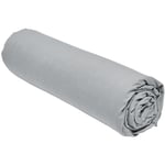 Today - Drap housse 100% coton 90x190 extensible bonnet 25 cm Gris Acier