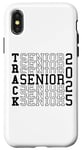 Coque pour iPhone X/XS Track Senior Night Track Senior 2025 Graduation 56