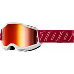 Goggles 100 - Accuri 2 matt vit one size silikonfodrad rem