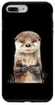 Coque pour iPhone 7 Plus/8 Plus Aquarelle Otter Baby