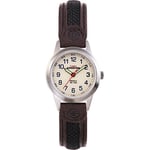 Timex Ladies Expedition Metal Field Watch T41181PF with Mini Leather Fabric Strap