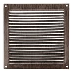 Amig - Grille de ventilation carrée en Aluminium | Grilles d'aération pour sortie d'air | Idéal pour plafond de cuisine et de salle de bain | Dimensions : 170 x 170 mm | Couleur: Wengue