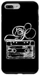 Coque pour iPhone 7 Plus/8 Plus Love Retro Mixtape 80's Blank Cassette Tape Shirt Cadeaux