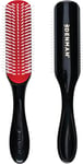 Denman Curly Hair Brush D3 (Black & Red) 7 Row Styling Brush for Detangling