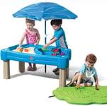 Step2 Sand & Water Table Cascading Cove with lid, parasol & 6 accessories | Act