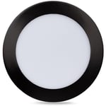 Spot led encastrable extra-plat 12W - cct - Coupe ø 155mm - 3 - Noir