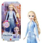 Mattel Disney Frozen Elsa Singing Fashion Doll, Singing Adventures in Signature Clothes, Sings Where Nobody Was From Disney Movie Frozen II HXD32