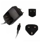 Blackberry Mini USB International Travel Charger with 3 Clips (ASY-07965-010)