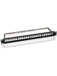 19 inch (48.3 cm) Keystone blank Patch Panel empty