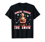 Retro Funny Goose Christmas Honking through the snow ltsp T-Shirt