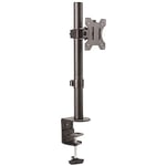 StarTech.com Single Monitor Desk Mount - Single Screen Heavy Duty Pole Mount for up to 34inch VESA Compatible Displays - Ergonomic Height Adjustable Monitor Arm Mount - Desk Clamp/Grommet (ARMPIVOTV2)