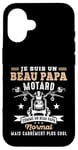 Coque pour iPhone 16 Motard Beau Papa Moto Humour idée Cadeau Motorcycle Retraite