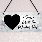 Wedding Countdown Plaque For Bride To Be Engagement Gifts For Friend Fiance