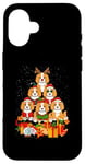 iPhone 16 Cavalier King Charles Spaniel Merry Christmas Tree Lights Case