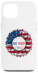 iPhone 13 4th Of July Be Kind Sunflower Red White And Blue 2023 Gifts Case