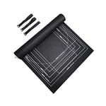 TINYOUTH Jigsaw Puzzle Roll Up Mat for 1000/1500/2000pcs Puzzle, 1.5mm Foldable Puzzle Board Saver Storage Felt Pad Jigsaw Pad Puzzle Saver for Round Puzzle, Square puzzle & Rectangle Puzzle, Black