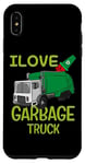 Coque pour iPhone XS Max Love Camion poubelle de recyclage pour enfants et adultes