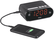 TEAC CRX420 ALARM CLOCK RADIO WITH USB CHARGE OUTPUT