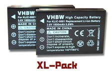 2 Batteries pour Sanyo Xacti VPC-FH1 HD1000 DMX-HD1000 HD2000 HD1010 TH1 1600mAh