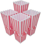 eMKay® American Style Plastic Popcorn Box Reusable Ideal for Cinema Movie Night