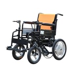 FTFTO Home Accessories Elderly Disabled Senior Four-Wheel Electric Scooter Disabled Electric Wheelchair Battery Battery Bicycle Folding into the Elevator Load Capacity 100Kg Wheelchair