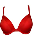 Calvin Klein Womens 000QF5925E CK One Push-Up Plunge Bra - Red - Size 32DD