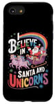 iPhone SE (2020) / 7 / 8 Christmas Unicorn Lover I Believe In Santa And Unicorns Case