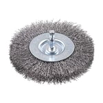 kwb Brosse à disque très grossière, fil d'acier HSS très épais, Ø 100 mm pour le métal et la pierre, brosse métallique pour perceuse y compris tige hexagonale E6.3, pour dérouiller, décalaminer