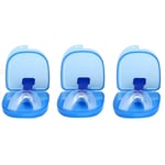 3PCS Snoring Mouthpiece Prevent Teeth Grinding Silicone Health Sleeping Tool XAT