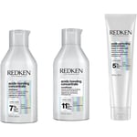 Redken Acidic Bonding Concentrate Trio Set Shampoo 300 ml + Conditioner Leave-In Treatment 150 - 750