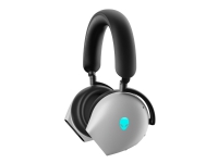 Alienware Dual-Mode Wireless Gaming Headset AW720H - Headset - fullstorlek - 2,4 GHz - trådlös, kabelansluten - 3,5 mm kontakt - månljus