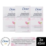 Dove AP Deo Maximum Protection Go Fresh Pomegranate & Lemon Verbena Scent 3x45ml