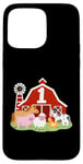 Coque pour iPhone 15 Pro Max 1er anniversaire animaux de la ferme Bday Party 1 an garçon tout-petit