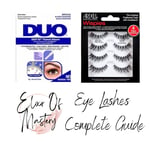 Ardell False Lashes Demi Wispies with Clear Duo Quick Lash Glue - Multipack
